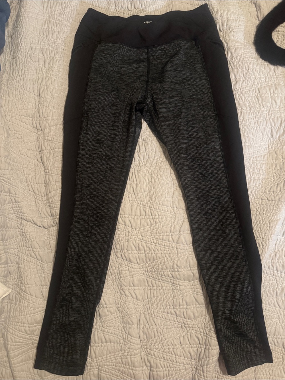 Athletic Works Black Performance Leggings with Logo
